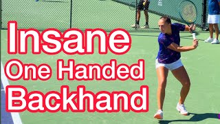 Is This The Best WTA One Hander Tennis Backhand Technique [upl. by Bicknell140]