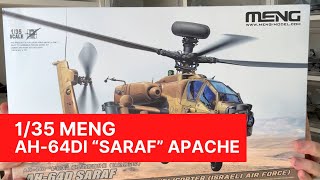 Meng 135 AH64DI SARAF Apache QS005 A look inside the box [upl. by Jak]