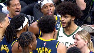 Bucks amp Pacers Getting Chippy AGAIN 🍿 [upl. by Boak]