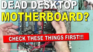 Desktop Motherboard Does not Start Dead No Power  Check These Things First On ANY MOTHERBOARD [upl. by Sirrep]