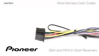 How To  Understanding Pioneer Wire Harness Color Codes for DEH and MVH In Dash Receivers [upl. by Asyral]