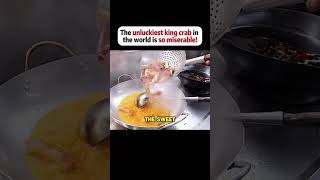 The Unluckiest King Crab In The World Is So Miserable  🤷 shorts viral food airplanefood [upl. by Eyak23]