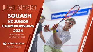 Squash NZ  GJ Gardner Homes New Zealand Junior Age Group Championships [upl. by Osner]