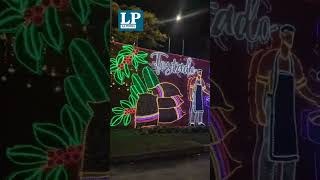 Alumbrado navideño en Manizales encendido recorrido por el Parque del Agua Chipre y Milán [upl. by Harhay]