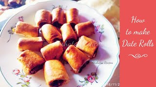 Date Rolls recipe100Vegetarian [upl. by Nurat953]