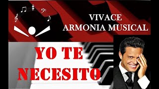 LUIS MIGUEL  YO TE NECESITO  PIANO TUTORIAL [upl. by Schwenk52]