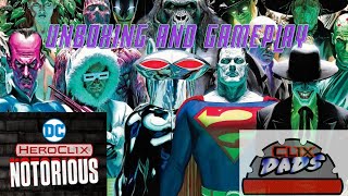 Heroclix Notorious unboxing and gameplay [upl. by Frederic]