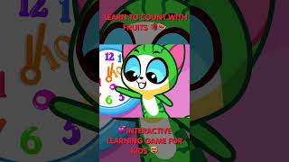 LEARN TO COUNT WITH FRUITS 🍓 INTERACTIVE LEARNING GAME FOR KIDS 😻 PURR PURR [upl. by Neelyk864]