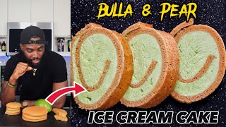 HOW TO MAKE JAMAICAN BULLA amp PEAR ICE CREAM CAKE  Hawt Chef [upl. by Theurer]