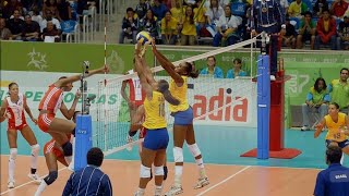 Final Juegos Panamericanos Río 2007 Cuba vs Brasil cuba voleibol norceca fivb volleyball [upl. by Emearg]