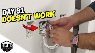 Wiring light switches Day 91 DIY mobile home renovation [upl. by Cooke]