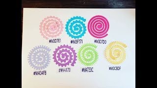 Rolled Paper flowers with the Cricut 7 styles and how to do them [upl. by Eimmat507]