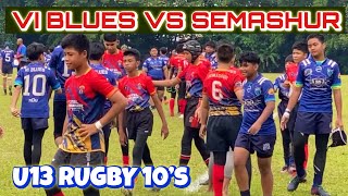 FRIENDLY MATCH RUGBY 10’sU13 VICTORIA INSTITUTION VI BLUES vs SEMASHUR  MY FIRST AS FRESHMAN 30 [upl. by Euqinna]