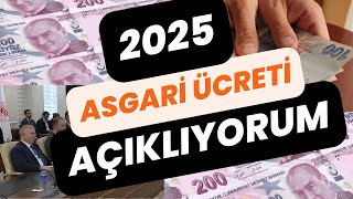 2025 Asgari Ücretin kaç para olacağını açıklıyorumBu videoyu kaydedinasgariucret asgariücret2025 [upl. by Lilli]