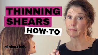 How To Use Thinning Shears Like A Pro  Tips And Tricks [upl. by Ace]