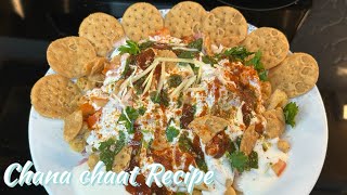 Chana chaat recipe chole chaat recipe how to make chickpeas chaat [upl. by Mackoff334]