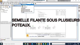 TUT0ROBOT STRUCTURAL ANALYSIS 2021 EXEMPLE PRATIQUE DU DIMENSIONNEMENT DUNE SEMELLE FILANTE [upl. by Acino]