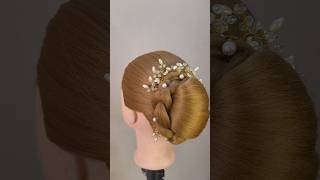 Easy And Beautiful Bun Hairstyle ✨💕 [upl. by Murphy]