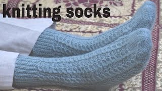 Knitting long socks for both men and women Hindi [upl. by Faucher]