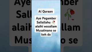 Aye Pegamber Mohammad SAWAl Quran surah talaq 01 Quran islamicshort short islamicviralshorts [upl. by Nona449]