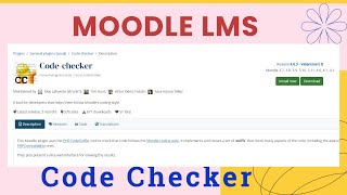 Moodle plugins directory  Code checker [upl. by Marven406]