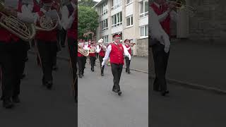 Linlithgow Reed Band leading the 7am wakening parade during 2023 Linlithgow Marches shorts [upl. by Dinin154]