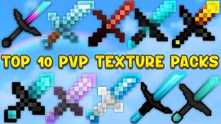 TOP 10 NEW BEST PvP TEXTURE PACKS 189 [upl. by Magulac]