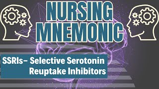 SSRIs How to Remember Meds for Depression Nursing Mnemonic [upl. by Michaeline]