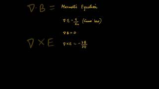 Maxwells equation shorts physicsshorts  Physics Plus [upl. by Yenoh]