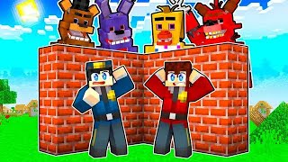 Construa para sobreviver com O VIGIA de FNAF no MINECRAFT [upl. by Aicirpac]