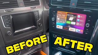 UPGRADING GOLF MK7 INFOTAINMENT SYSTEM  APPCONNECT NAV  MIB1 TO MIB2 [upl. by Sandberg]