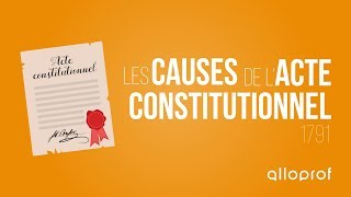 Les causes de lActe constitutionnel  Histoire  Alloprof [upl. by Atsuj190]