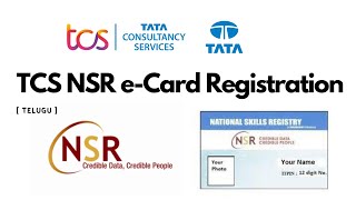 TCS NSR eCard Registration In Telugu  Watch till the End  TCS exam 2022  TCS ITPIN Registration [upl. by Jemena67]