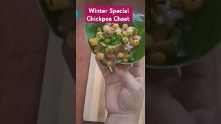 Chickpea chaat  kabuli chana chaat trendingrecipe winterspecial high protien snack recipe [upl. by Anayd]