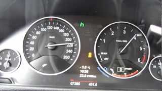 BMW 330d F30 100  240 kmh [upl. by Ahtoelc]