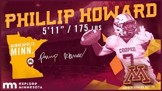 Philip Howard Highlights amp Commentary 2016 Gopher Football Signing Day [upl. by Brande]