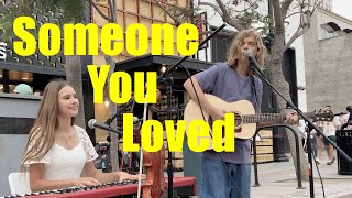 AMAZING STREET DUO  Someone You Loved I Lewis Capaldi  Oscar Stembridge amp Karolina Protsenko [upl. by Anor]