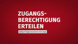 Tür Fingerscanner Neuen Finger einlernen  TMP Fenster  Türen  eKey Fingerscan [upl. by Lorinda381]