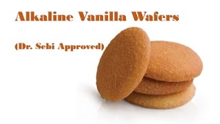 Vegan Vanilla Wafers  Dr Sebi Alkaline Food [upl. by Armalda59]