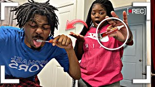 ORAJEL PRANK ON MY BOYFRIEND 🥶 HILARIOUS  ALL MOST FAILED ❌🤣 [upl. by Lucretia]