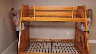 How to Build a Twin Over Full Bunk Bed from FactoryBunkBedscom [upl. by Oderfliw]