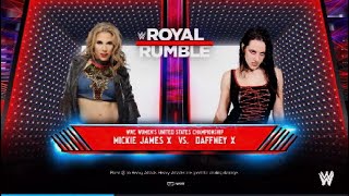 WWE 2K24 WWE Womens United States Title Match at Royal Rumble VII [upl. by Seth]