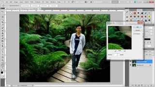 Tutorial Photoshop  Mengganti Background Dengan Cepat dan Mudah [upl. by Sedecrem]