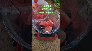 🌿 Alkaline PowerUp Green Smoothie 🍉🍍🍐🍏 shorts [upl. by Enaywd]