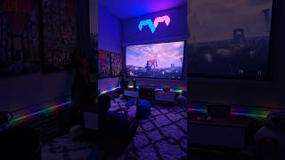 Playing Elden Ring on a 100inch 4K laser screen 😱setup projector eldenring gameplay [upl. by Otes812]