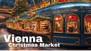 Vienna Christmas Market at Night  A Winter Wonderland in 2024 [upl. by Alejandra]