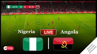 Nigeria vs Angola Live  En Direct Coupe dAfrique  CAN 2024 Full Match  Video Game Simulation [upl. by Ivad]