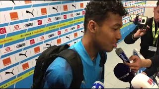 OM  quotJouer une finale au Vélodrome contre Lyonquot Kamara [upl. by Bordie]