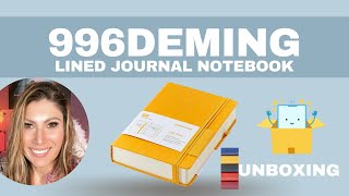 Unboxing of the 996DEMING Lined Journal Notebook [upl. by Oicor923]