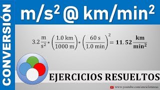 Conversión de ms2 a kmmin2 [upl. by Kalk]